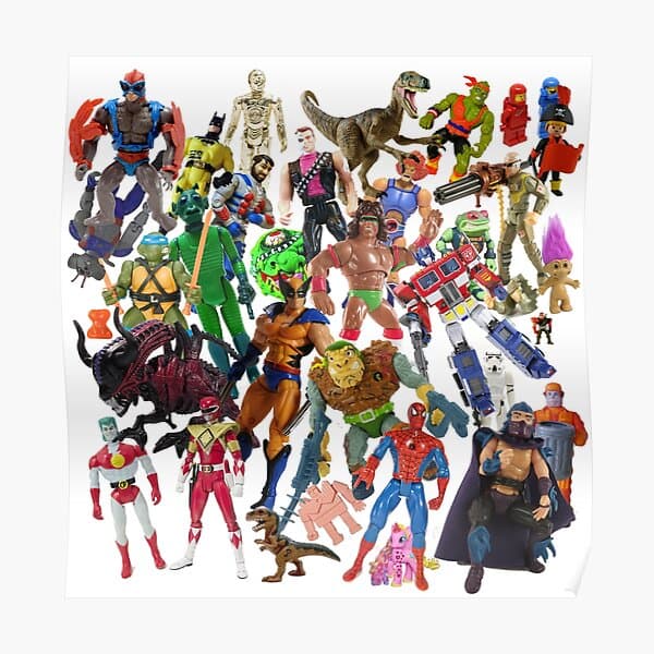 action figures and toy collection
